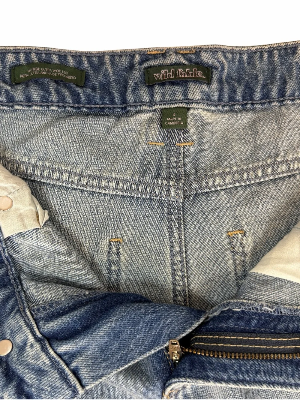 wild fable Baggy Light Blue Wide-Leg Jeans - Picture 3 of 5